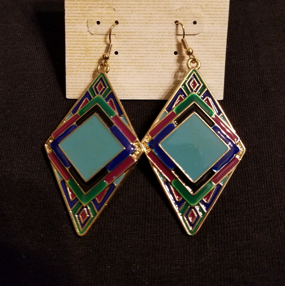 Turquoise Earrings - Picture 2 of 3